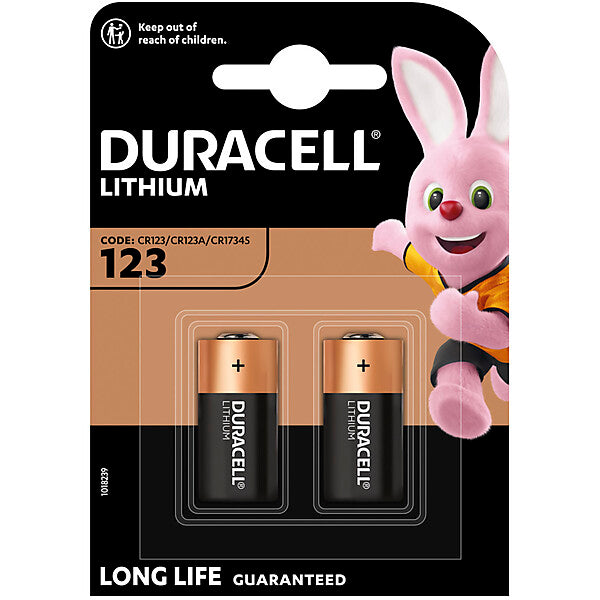 Hückmann Batterie Lithium 3V CR123A Duracell DU M3 123 BG2(VE 2)